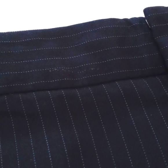Banana Republic Women's Navy Blue Pinstripe "Martin Fit" Pants 2S - Picture 11 of 15
